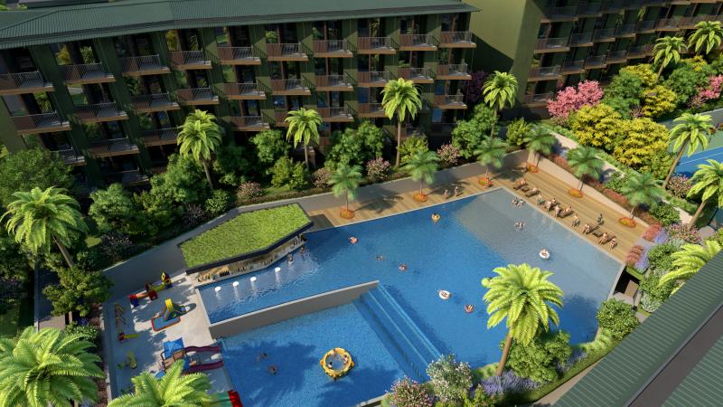 aerial view of condominium Wing Samui Thailand